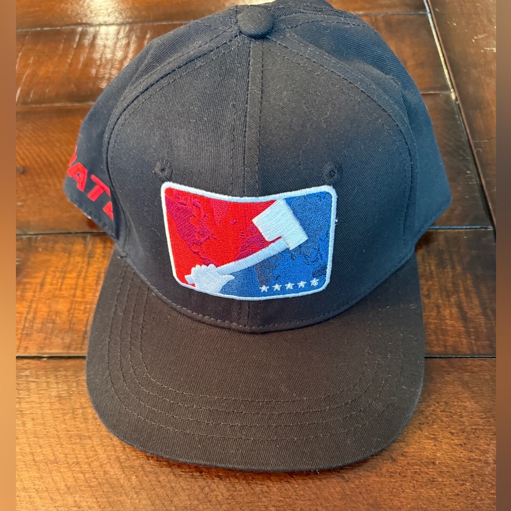 NWOT snap back world axe throwing league hat